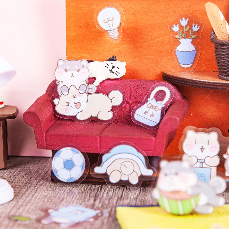 

Woof Woof Best Friends Flake Stickers Set