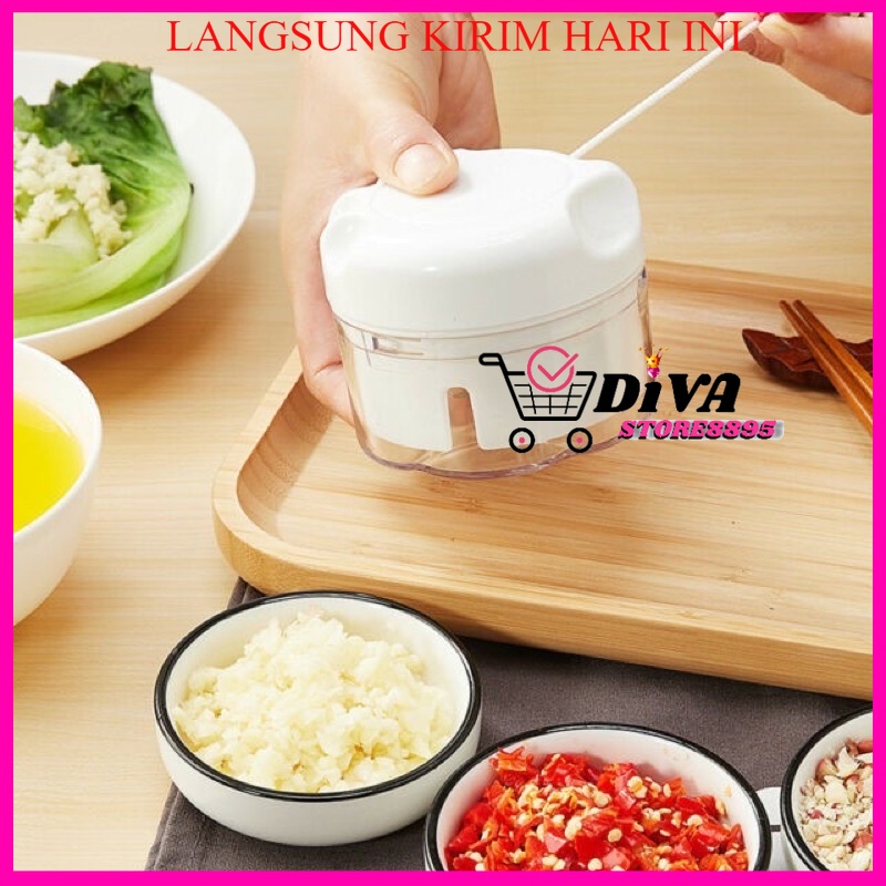 Mini Food Chopper Blender Tarik Tangan Manual Penghalus Bumbu BLENDER TARIK MINI