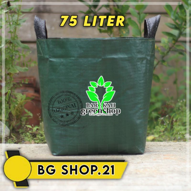 PLANTER BAG TEBAL 75 LITER HIJAU TERMURAH/PLANTERBAG 45×45 HIJAU MURAH - POT TANAMAN AWET BERGARANSI