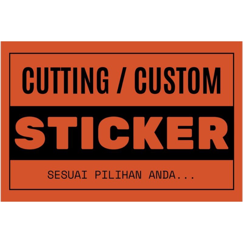 STIKER CUTTING STICKER NAMA HELM LAPTOP MOTOR CUSTOM