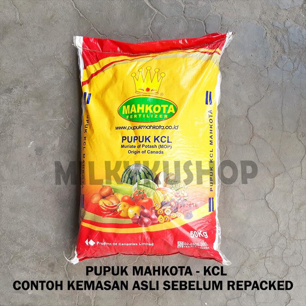 PUPUK KCL MAHKOTA ORIGIN CANADA MURIATE OF POTASH MOP REPACK 1KG