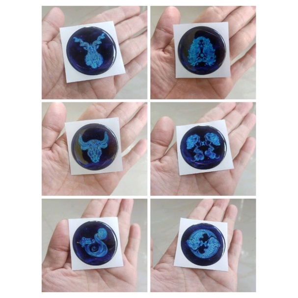 

Stiker logo bintang zodiak 5cm