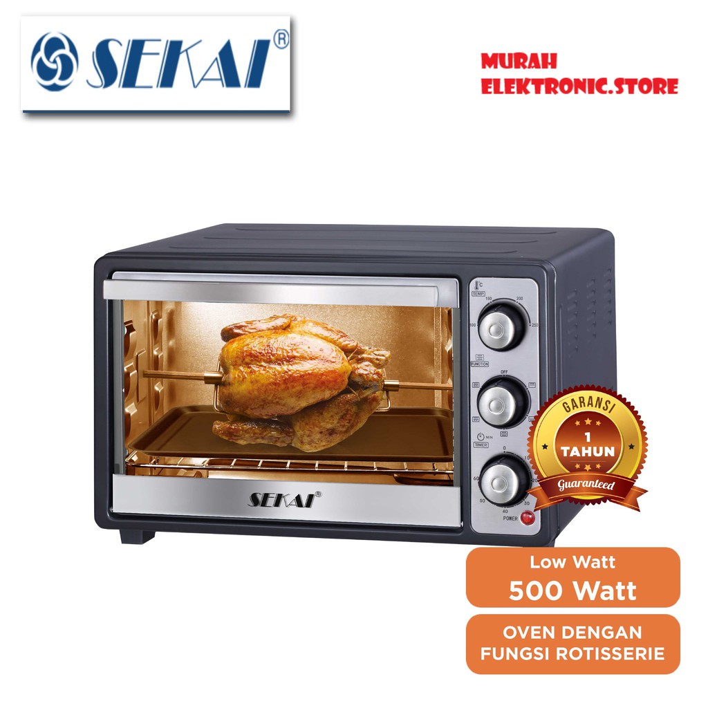 SEKAI Oven Listrik Low Watt OV 260 - Kapasitas 26 Liter