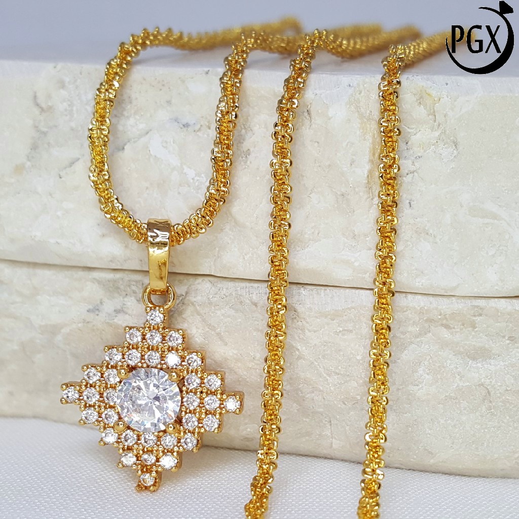 PGX Kalung Wanita Xuping Perhiasan Lapis Emas Aksesoris Fashion Premium - XD098