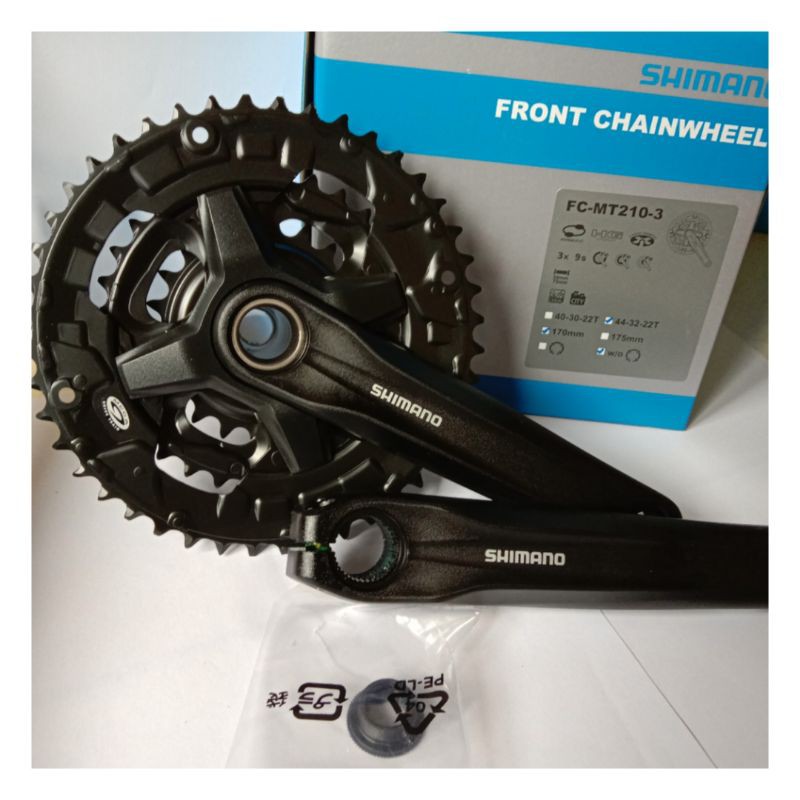 Crank Front Chainwheel Shimano Altus FC-MT210-3 || Crankset Altus 9speed Hollowtech
