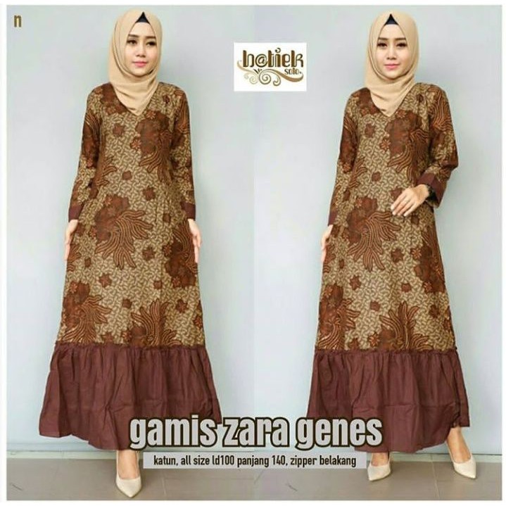 GROSIR BATIK GAMIS ZARA GENES