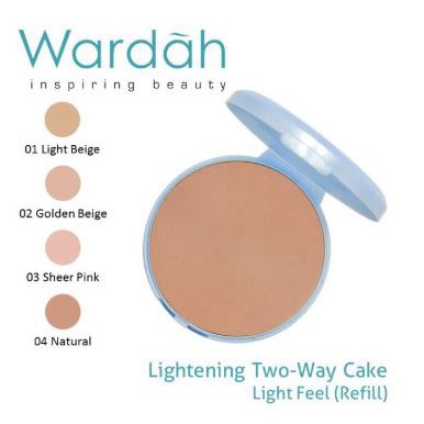 Refil Wardah Lightening Two Way Cake Spf 15 Light Feel