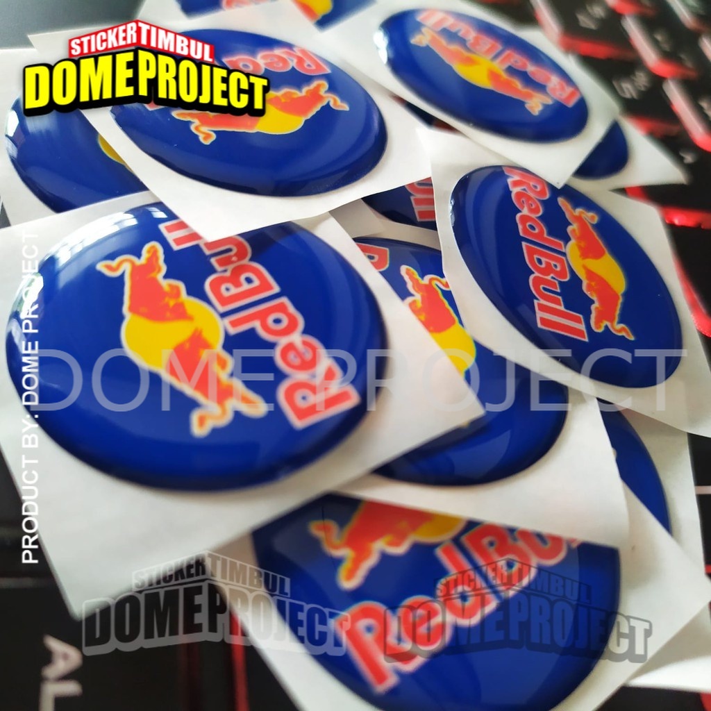 STIKER MOTOR EMBLEM 3D LOGO REDBULL KALIPER REM AKSESORIS YAMAHA HONDA SUZUZI KAWASAKI AESTHETIC KEREN