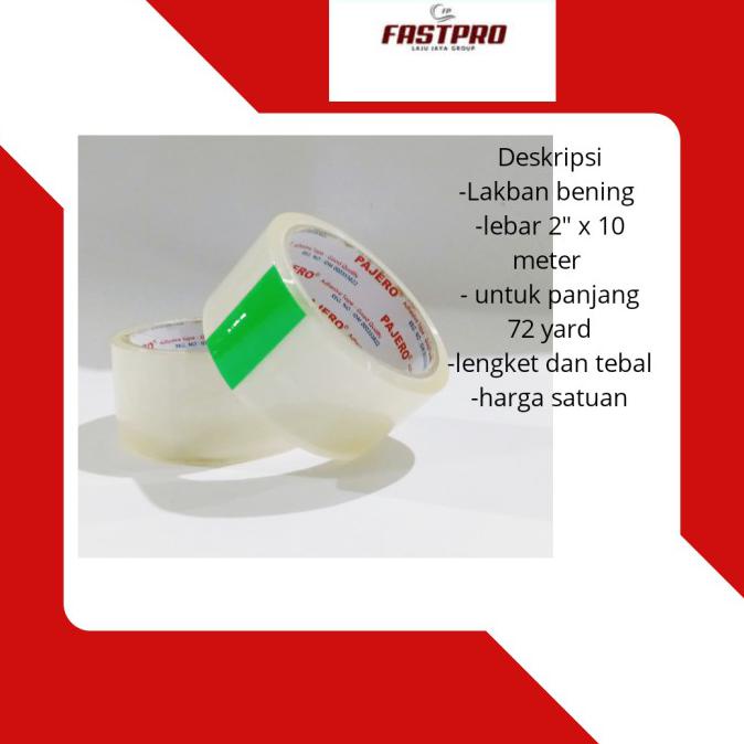 

Original Lakban Bening / Isolasi Bening Kualitas Bagus Merk Pajero 2