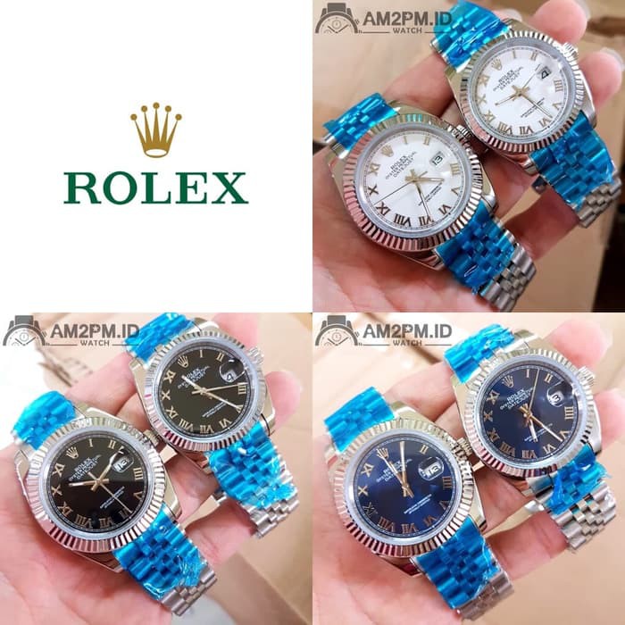 Suplier Rolex Oyster Perpetual Datejust Roman Auto Couple Silver