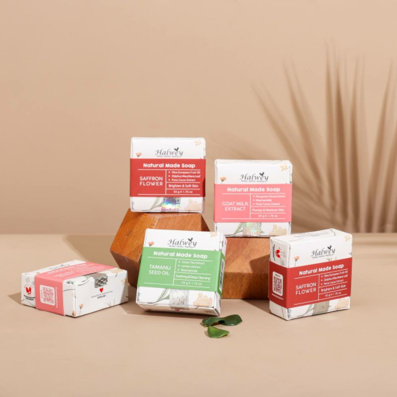 Halwey Skincare Natural Made Soap (Sabun Halwey Organik)