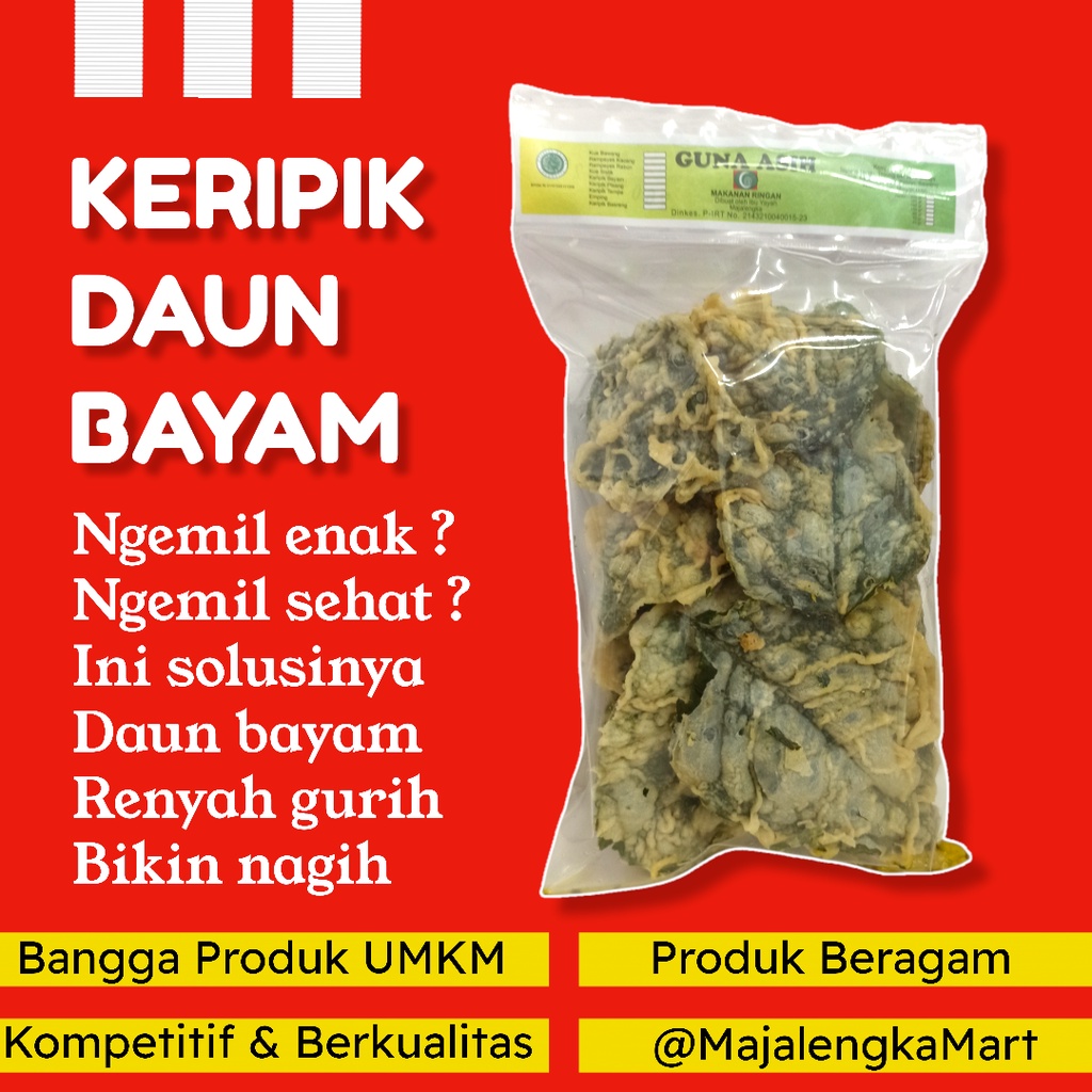 

Keripik Daun Bayam GUNA ASIH Keripik Bayam Kripik Bayam Majalengka Mart