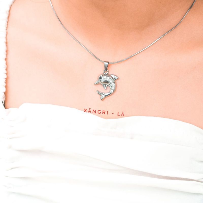Kalung Wanita / Kalung Liontin Wanita Silver Anti Karat Kuat Dan Tahan Lama / Anti Gatal