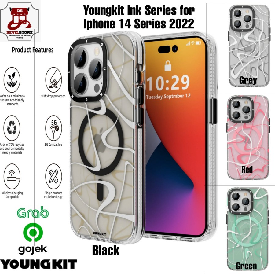 Youngkit Magnetic Ink Series Case Iphone 14 Pro Max Iphone 14 / 14 Pro