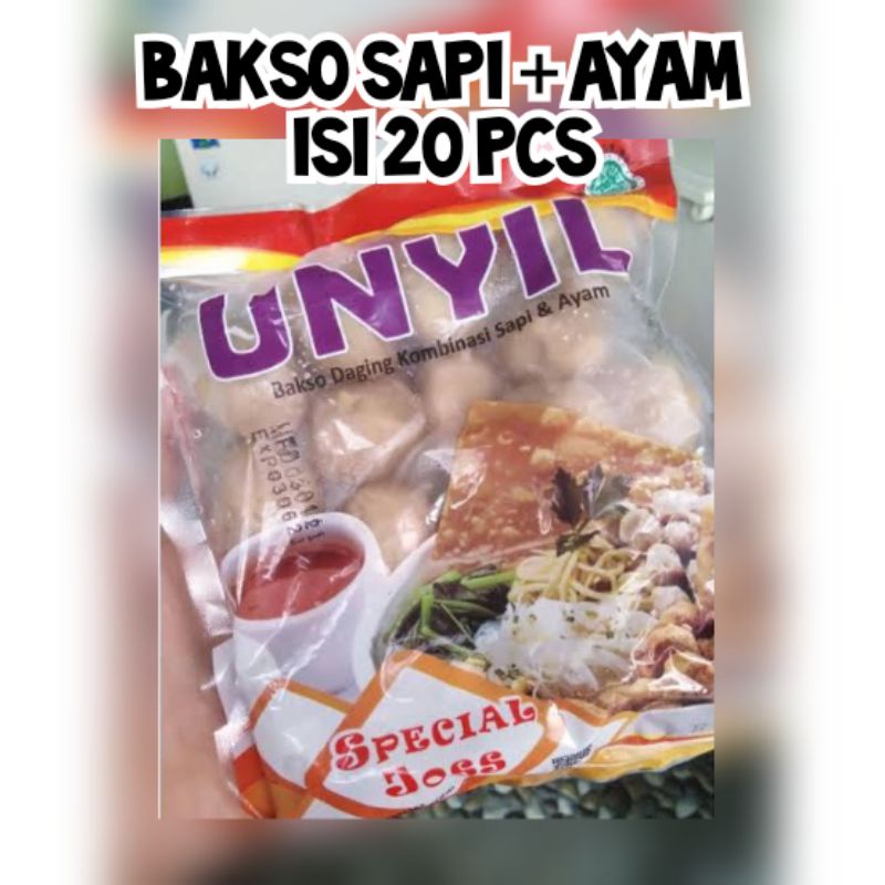 

Unyil bakso sapi mix ayam isi 20pcs