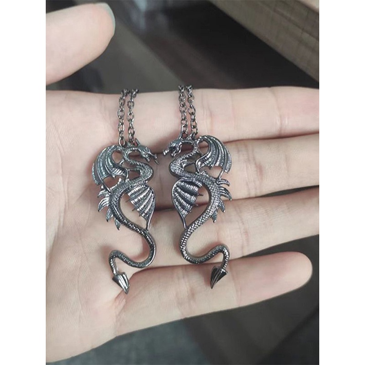 Kalung Liontin Naga Gaya Gothic Untuk Hadiah Valentine