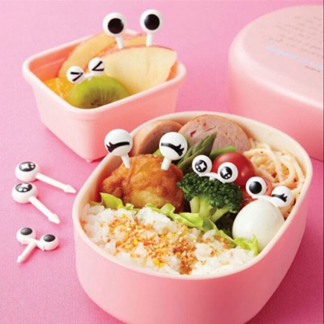 Set tusuk buah sayur nasi bento  bentuk Mata hiasan  bento  
