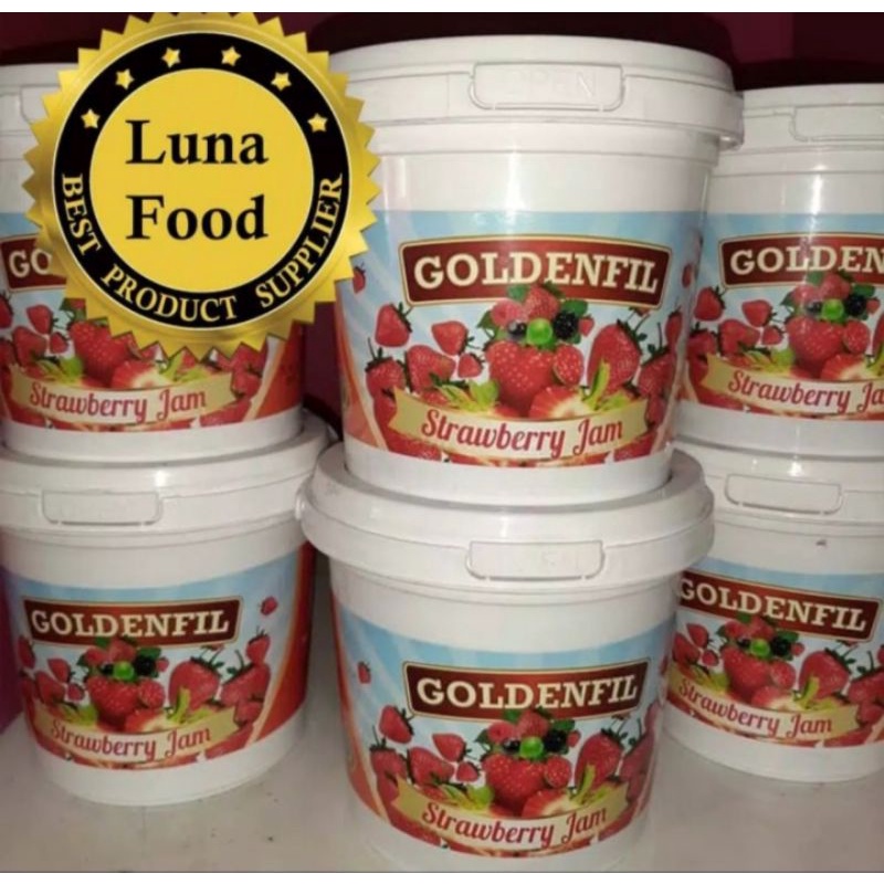 

Selai Goldenfil Strawberry ||Suplier Roti UMKM
