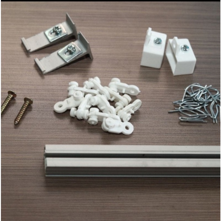 Rel Gorden Vitrase / Rel Gorden Kotak PVC