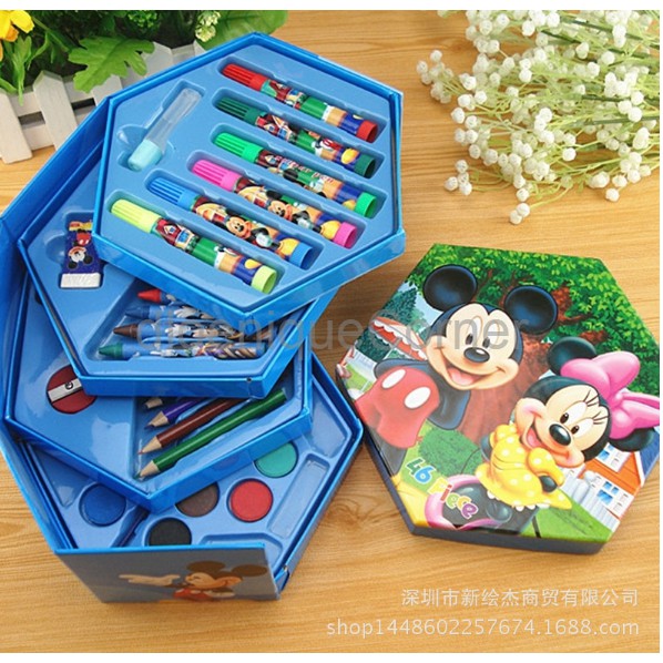 

SPECIAL 4 in 1 Crayon Set 4 tingkat isi 46 pcs crayon alat menggambar ASY003 PALING MURAH