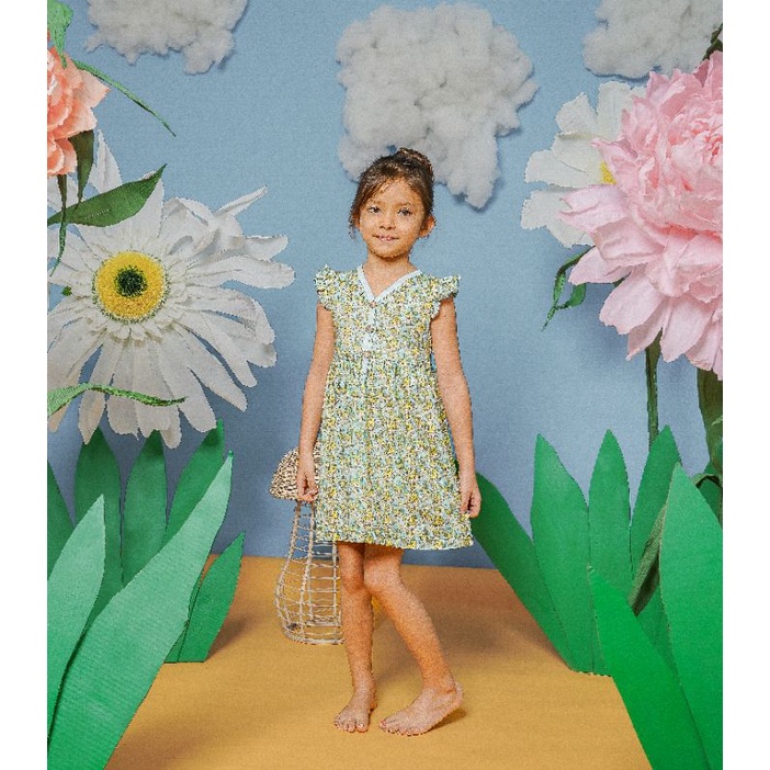 BOHOPANNA RUFFLE DRESS DISNEY DRESS ANAK PEREMPUAN