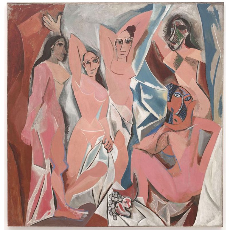 Lukisan Pablo Picasso Les Demoiselles d'Avignon Painting