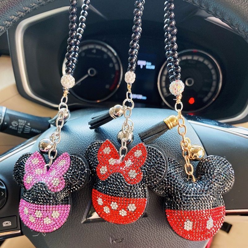 gantungan spion mobil mickey minnie blink hello kitty doraemon pucca spion  Gantungan Spion Mobil Mickey Aksesoris Pajangan Hiasan