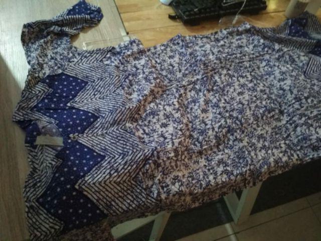 Gamis Batik Super Jumbo Brisby Hartnelly | Kancing Depan | Daster Jumbo