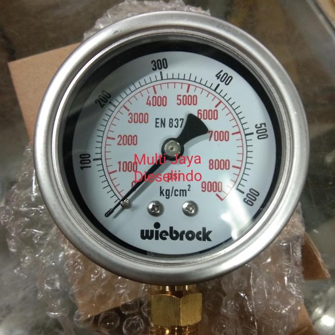 Jual Pressure gauge raket 10 bar 2 1/2" inch drat 1/4" inch Shopee