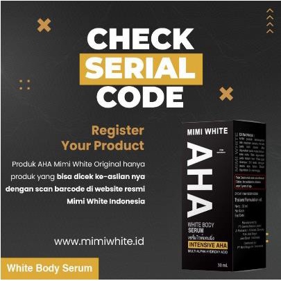 ^ KYRA ^ Mimi White Body Serum Intensive AHA Pemutih Tubuh Whitening