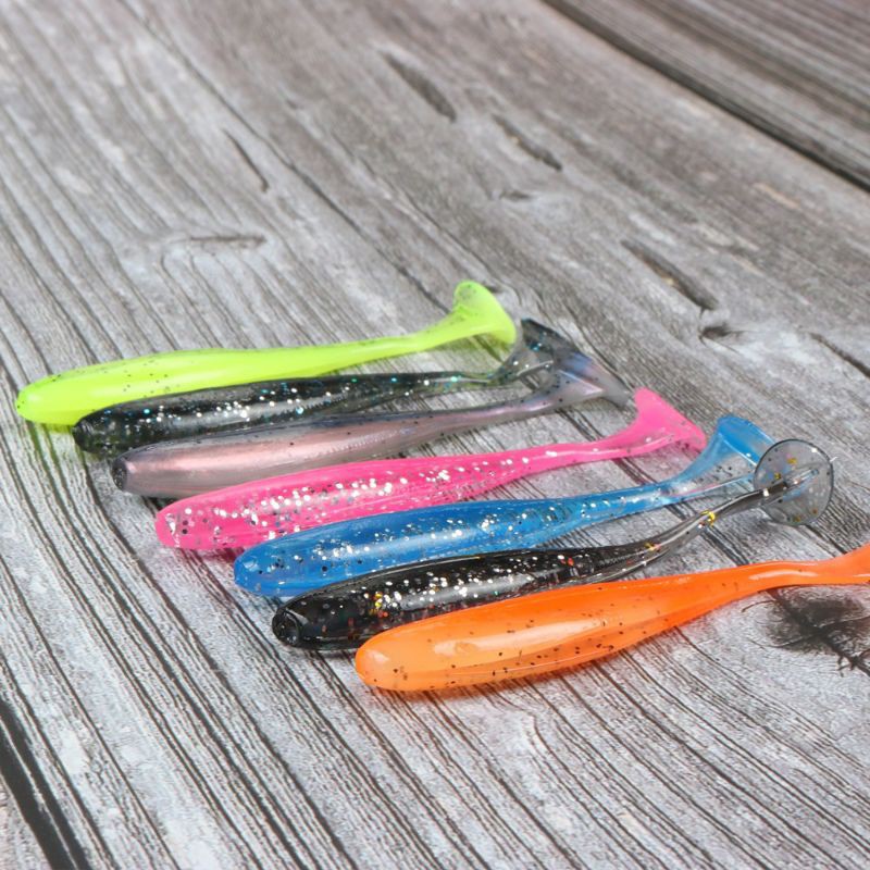 Umpan Pancing Soft Lure 5 pcs Umpan Cacing Jepang Bahan Slicon