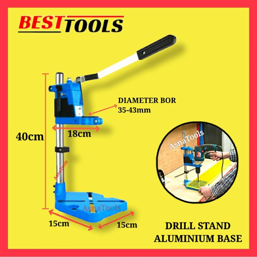 Dudukan Bor Tangan Braket Mesin Bor Duduk Drill Stand Bracket Stang Hand