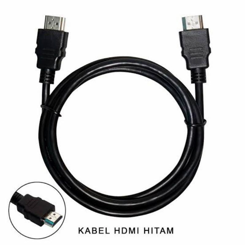 KABEL HDMI 1,5 METER HITAM (Male to Male) Full HD / 1080P Kabel Tebal