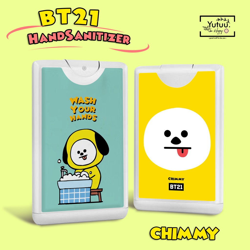 BT21 HANDSANITIZER POCKET SPRAY ( FREE PHOTOCARD BTS)