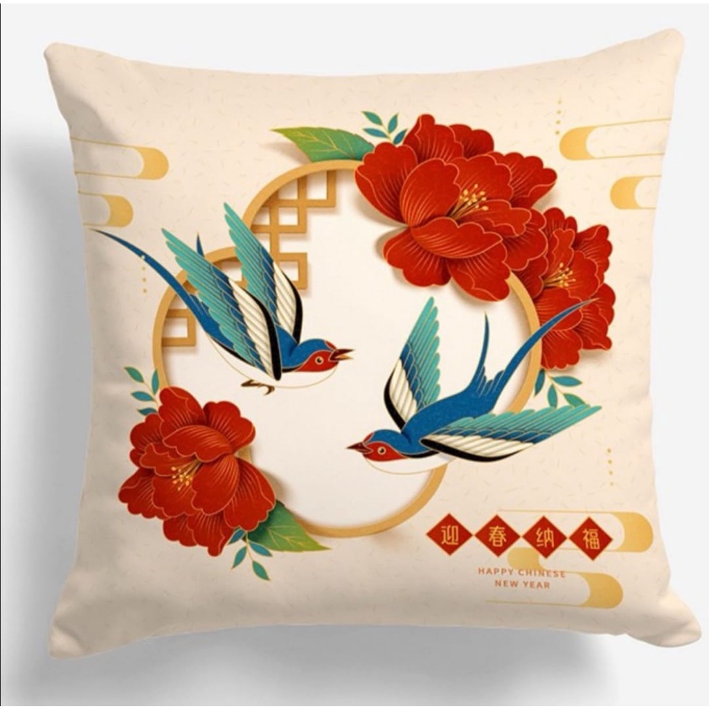 Sarung Bantal Sofa Imlek Oriental 40 X 40 Cm RV