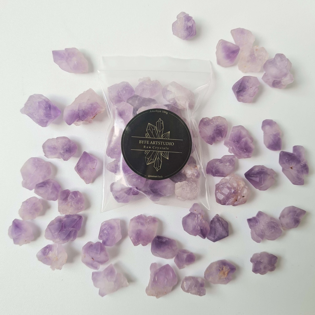 RAW CRYSTAL AMETHYST 100gram BATU KRISTAL ALAM