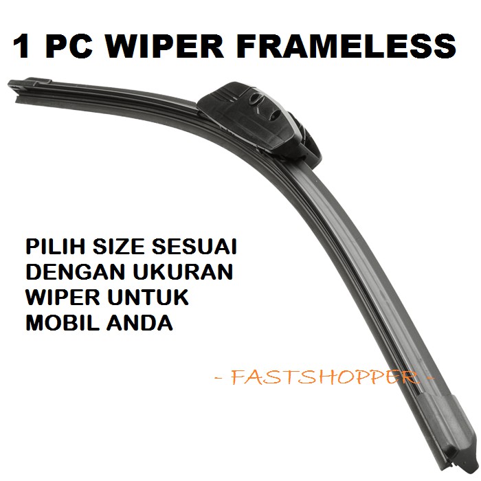 WIPER MOBIL FRAMELESS BANANA PISANG - PS