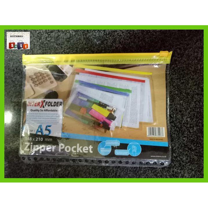 

DOCUMENTO- ZIP POCKET BINDER A5 BAHAN BAGUS MURAH BERKUALITAS -ASLIII.