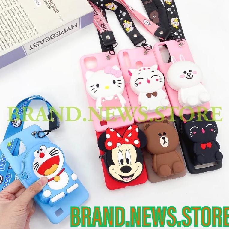 OPPO A54/ A16/ A15/ A15S/ A7/ A5S/ AA12/ A3S/ A53/ A33/ SOFT CASE KARAKTER/BONEKA DISNEY DOMPET KOIN