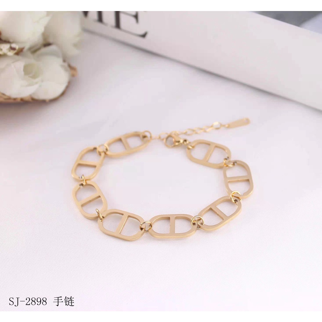 Set Perhiasan Titanium Kalung/Gelang 7963/2898