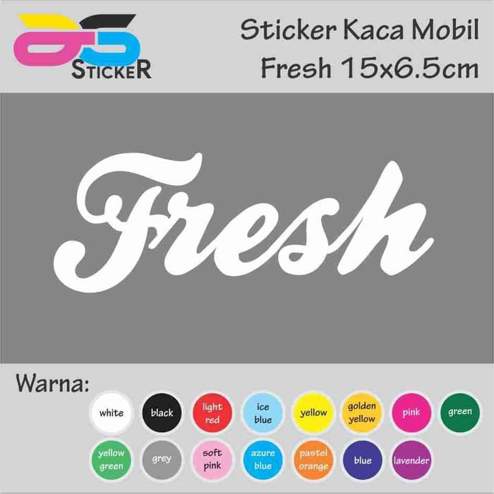 

Cutting Sticker - Stiker JDM Fresh 15x6.5cm