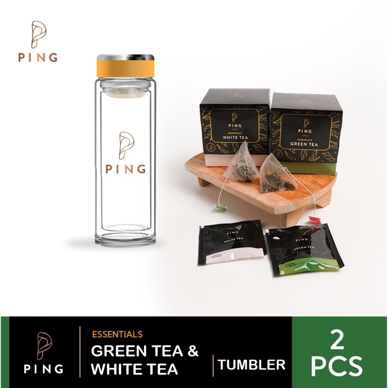 

Ping Essentials Green Tea + Ping Essentials White Tea + Ping Tumbler