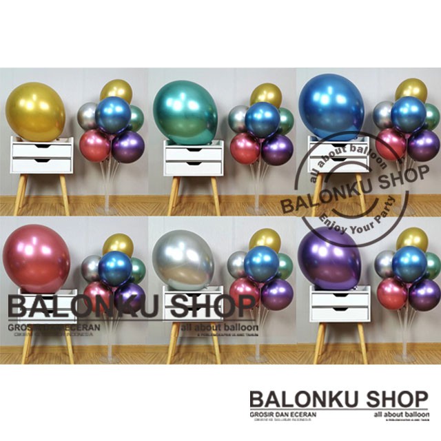 Balon Latex Jumbo 18 Inch / Balon 18 Inch Chrome / Balon Chrome Jumbo