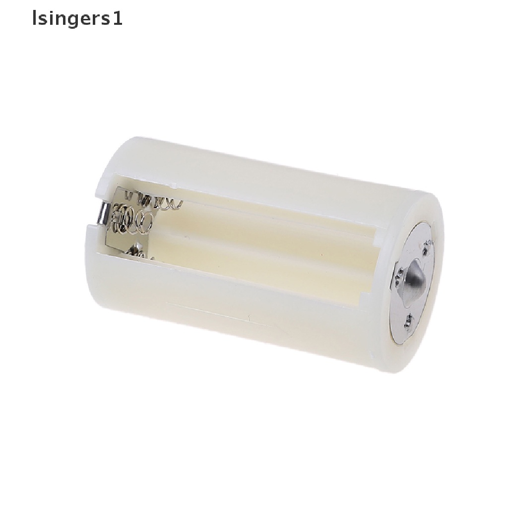 (lsingers1) 1pc Kotak adapter Konverter holder Baterai AA Ke D