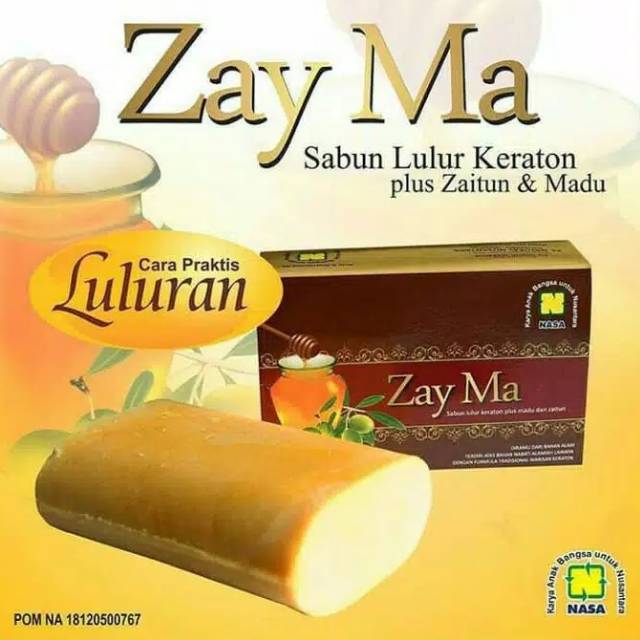 Zayma Sabun Lulur Keraton Plus zaitun & Madu / sabun lulur / zayma Nasa / zayma Madu