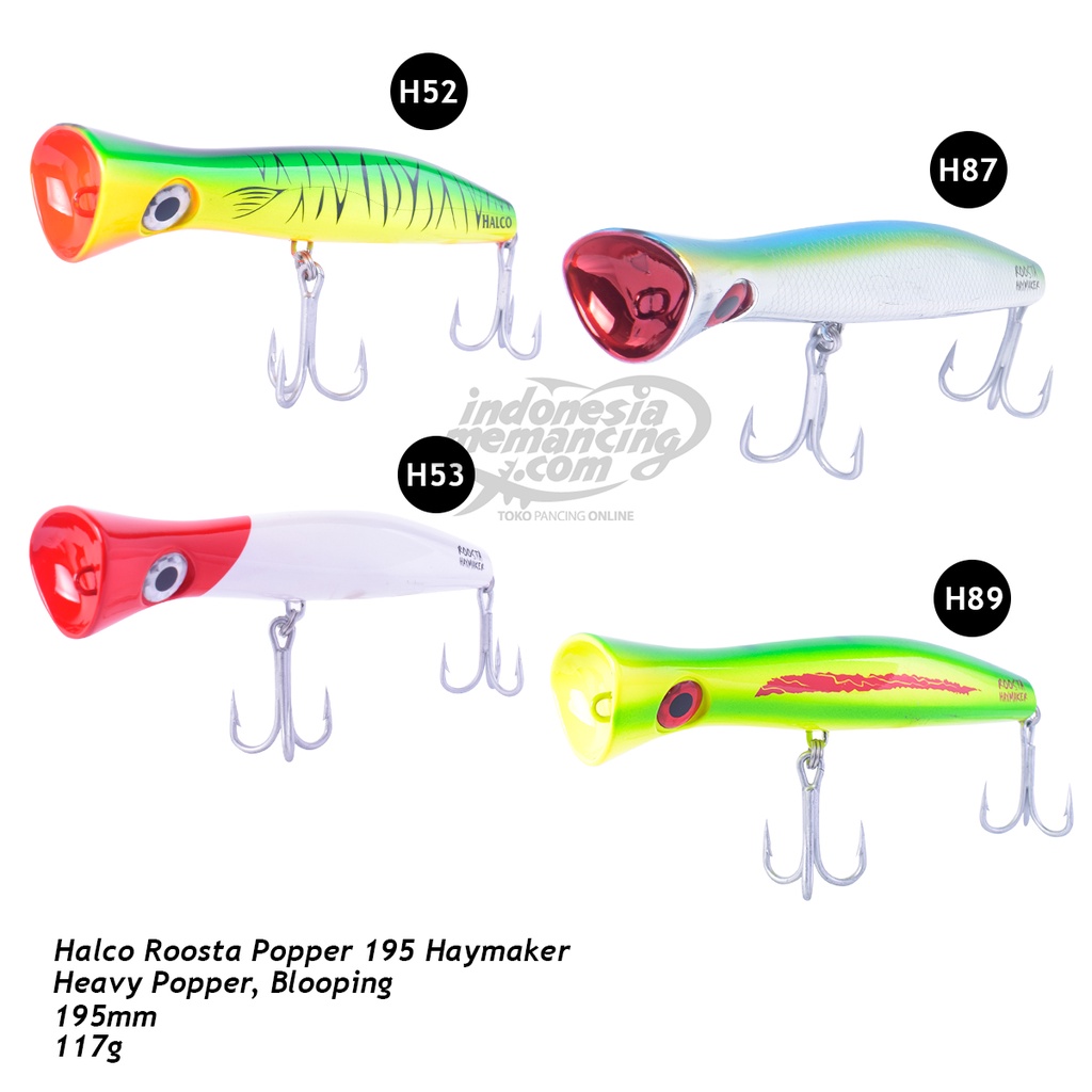Umpan Mancing Popping Halco Roosta 195mm