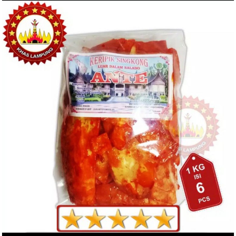 

Keripik Singkong Balado ANTE Minang 200gr