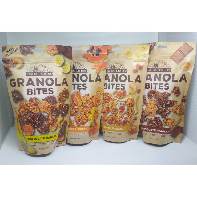 

(125gr) Granola Bites East Bali Cashews Snack Camilan Sehat
