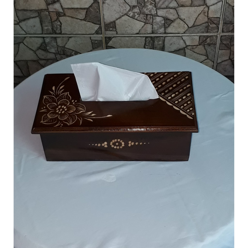 TERLARIS TEMPAT TISU KAYU JATI  CUKIT