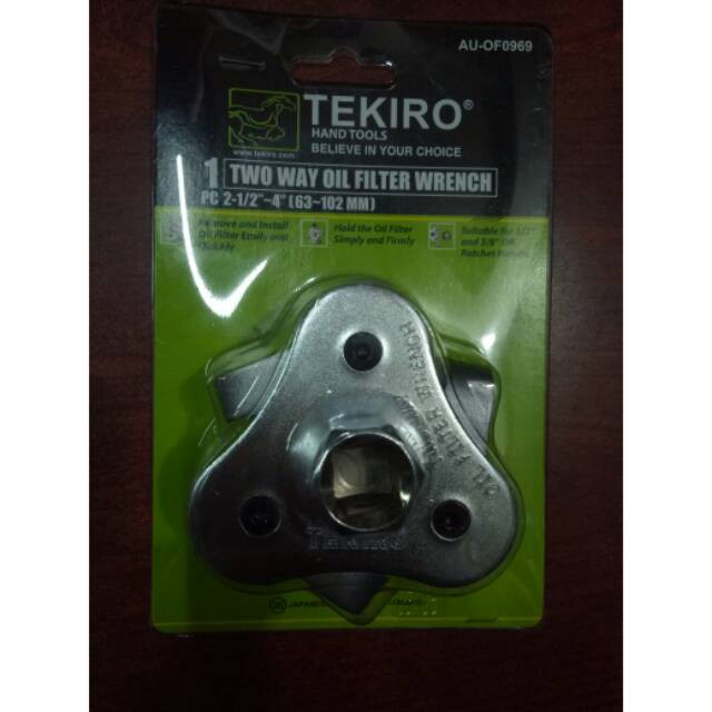 TEKIRO Kunci Oli Filter 2 Arah 63 - 102 mm 3 kaki Tekiro 2 Way Oil Filter Wrench 63-102MM AU-OF0969